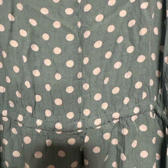 Polka Dot Maxi Dress in Teal - Picture 9 of 10